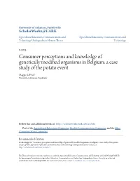Consumer Perceptions and Knowledge of Genetically Modified