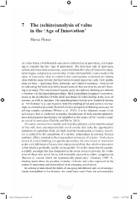 Schizo)Analysis of Value in the ‘Age of Innovation’