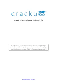 Solved Questions on International GK Paper with Solutions