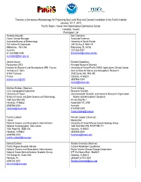 Towards a Consensus Methodology for Projecting