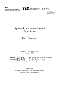 Lightweight Autonomic Network Architecture