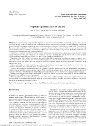 Pegmatite Genesis: State of the Art