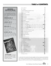TABLE of CONTENTS