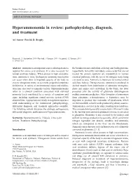 Hyperammonemia in Review: Pathophysiology, Diagnosis, and Treatment