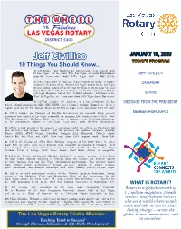 Jeff Civillico Email: Admin@Lasvegasrotary.Com 4
