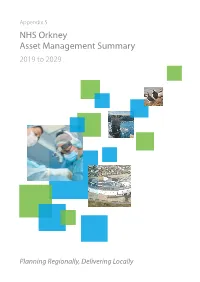 NHS Orkney Asset Management Summary 2019 to 2029