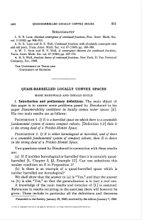 Quasi-Barrelled Locally Convex Spaces 811