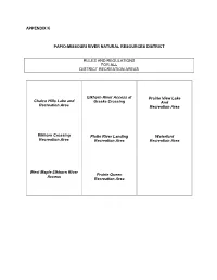 Rules and Regulations for All NRD Recreation Areas