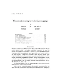 The Convenient Setting for Real Analytic Mappings