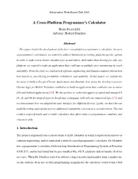 A Cross-Platform Programmer's Calculator
