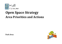 Park Area Actions and Priorities Report