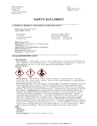 Safety Data Sheet