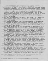 ** SPECIAL JANUARY 1992 "SHA' AULD NEWS BE FORGOT?" ISSUE of EINBLATT ** DEC 29 (Sun): Minicon '92 Programming Meeting