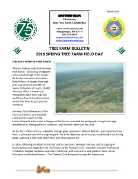 Tree Farm Bulletin 2016 Spring Tree Farm Field Day
