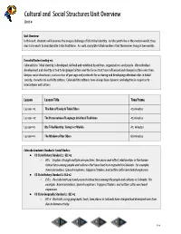 View Unit 4: Cultural and Social Structures (PDF)