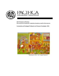 Community and Ecological Fieldwork and Research Handbook, 2020