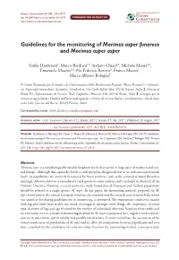 Guidelines for the Monitoring of Morimus Asper Funereus and Morimus Asper Asper