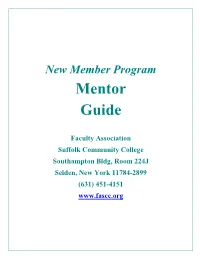 New Member Mentor Guide