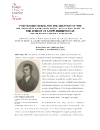 Auld Lang Syne, 1799–1999
