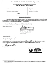 Case 15-11663-LSS Doc 212 Filed 10/12/15 Page 1 of 109 Case 15-11663-LSS Doc 212 Filed 10/12/15 Page 2 of 109