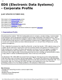 Electronic Data Systems) - Corporate Profile