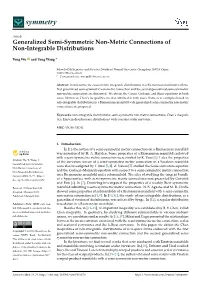 Generalized Semi-Symmetric Non-Metric Connections of Non-Integrable Distributions