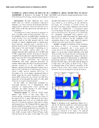 Numerical Simulations of Impacts of a Spherical Shell Projectile on Small Asteroids