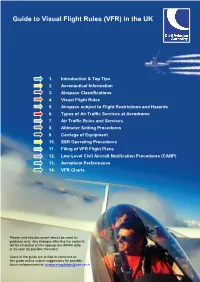 Guide to Visual Flight Rules in the UK