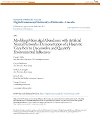 Modeling Microalgal Abundance with Artificial Neural Networks: Demonstration of a Heuristic 'Grey-Box' to Deconvolve And
