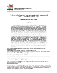 Phylogenetically Vetted and Stratigraphically Constrained Fossil Calibrations Within Aves