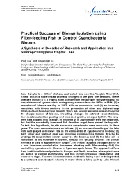 Practical Success of Biomanipulation Using Filter-Feeding Fish to Control