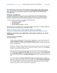 Pratt Institute Interior Design Copenhagen Semester Program Spring 2021