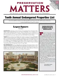 Tenth Annual Endangered Properties List