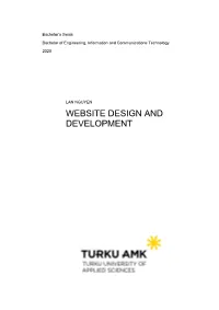 Website Design and Development