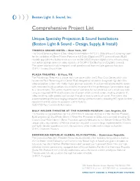 Comprehensive Project List