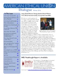 In This Issue IHEU Freethought Report Is Available