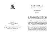Kick It Till It Breaks an Introduction to Angry Brigade