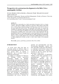 Perspectives for Geotourism Development in the Bela Crkva Municipality (Serbia)