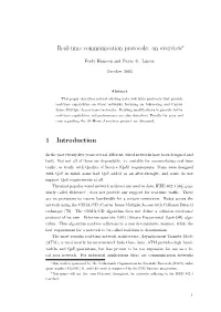 Real-Time Communication Protocols: an Overview∗