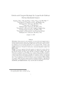 Divide-And-Conquer Strategy for Large-Scale Eulerian Solvent Excluded Surface