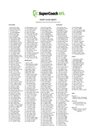 Draft Cheat Sheet