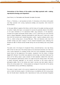 Interactions of the Fishery of the Spider Crab Maja Squinado with Mating, Reproductive Biology and Migrations