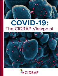 The CIDRAP Viewpoint COVID-19: the CIDRAP Viewpoint June 2, 2020