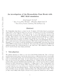 An Investigation of the Brumadinho Dam Break with HEC RAS Simulation