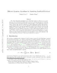 Efficient Quantum Algorithms for Simulating Lindblad Evolution