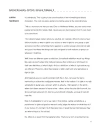 Informal Fallacies 2
