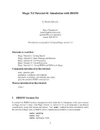 Magic Tcl Tutorial #4: Simulation with IRSIM