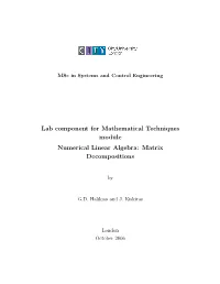 Matrix Decompositions