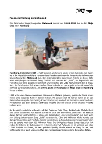 Pressemitteilung Zu Mahmood