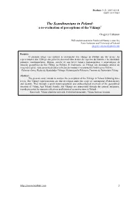 The Scandinavians in Poland: a Re-Evaluation of Perceptions of the Vikings1